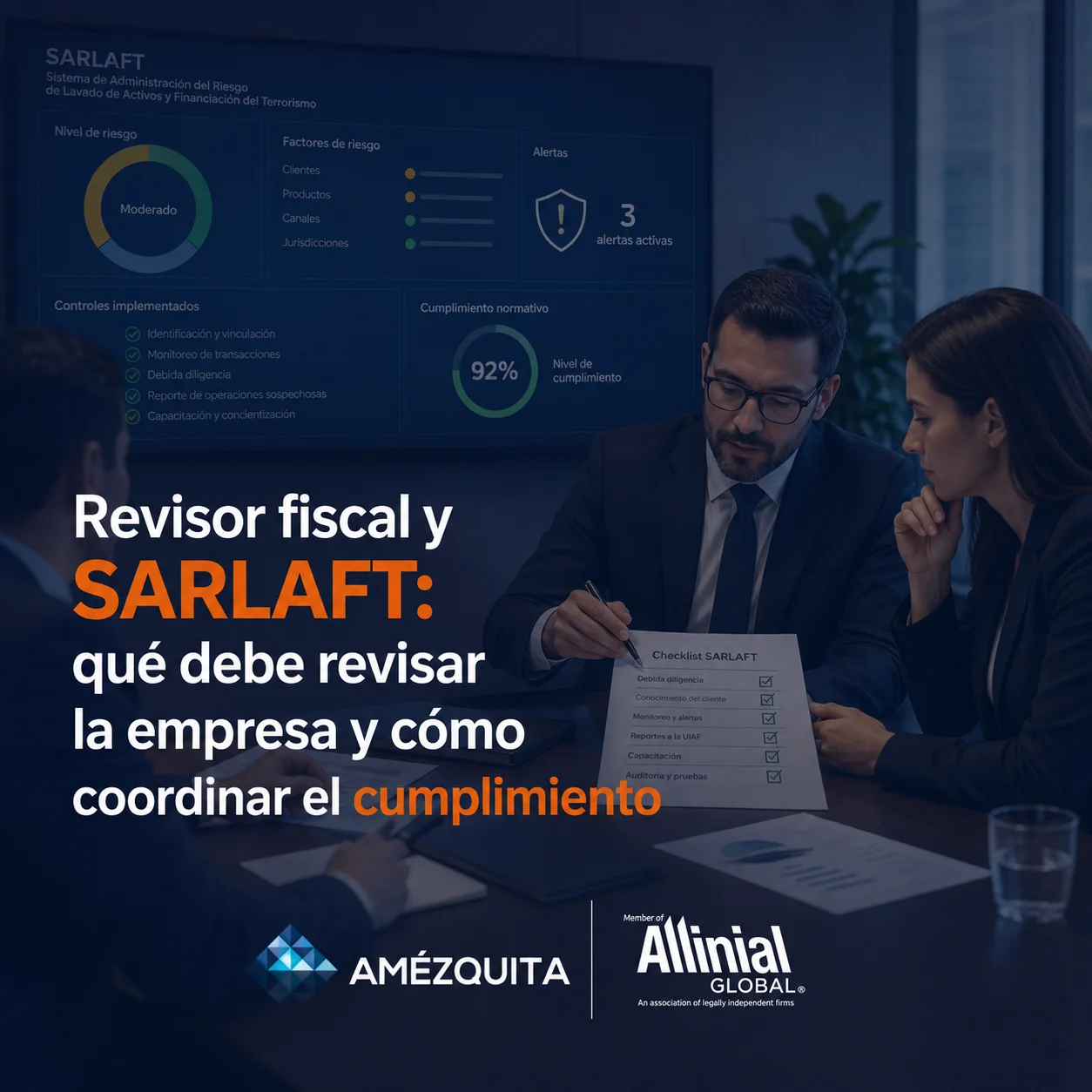informe del revisor fiscal sobre SARLAFT